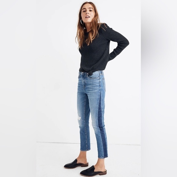 Madewell The High-Rise Slim‎ Boyjean in Raebrook Wash Eco Edition 25 - Picture 2 of 11